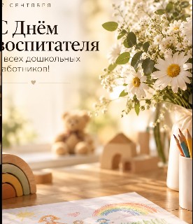 Поздравляем всех с Днём воспитателя и всех дошкольных работников!